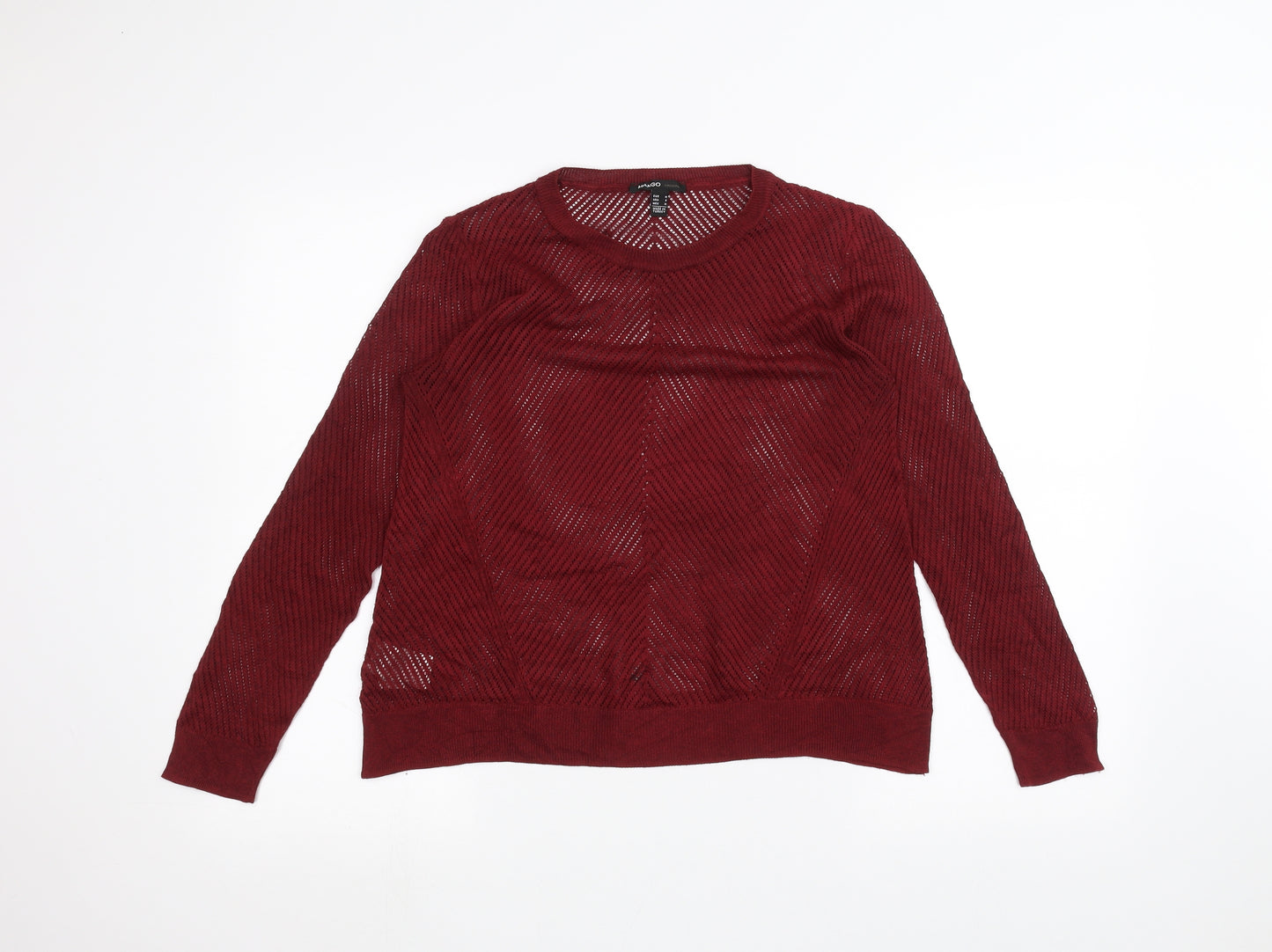 Mango Womens Red   Basic T-Shirt Size M
