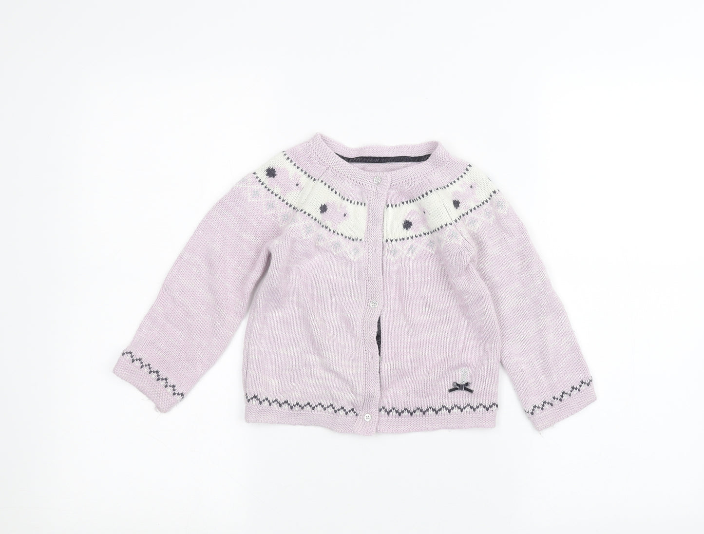 Nutmeg Girls Pink   Cardigan Jumper Size 2-3 Years