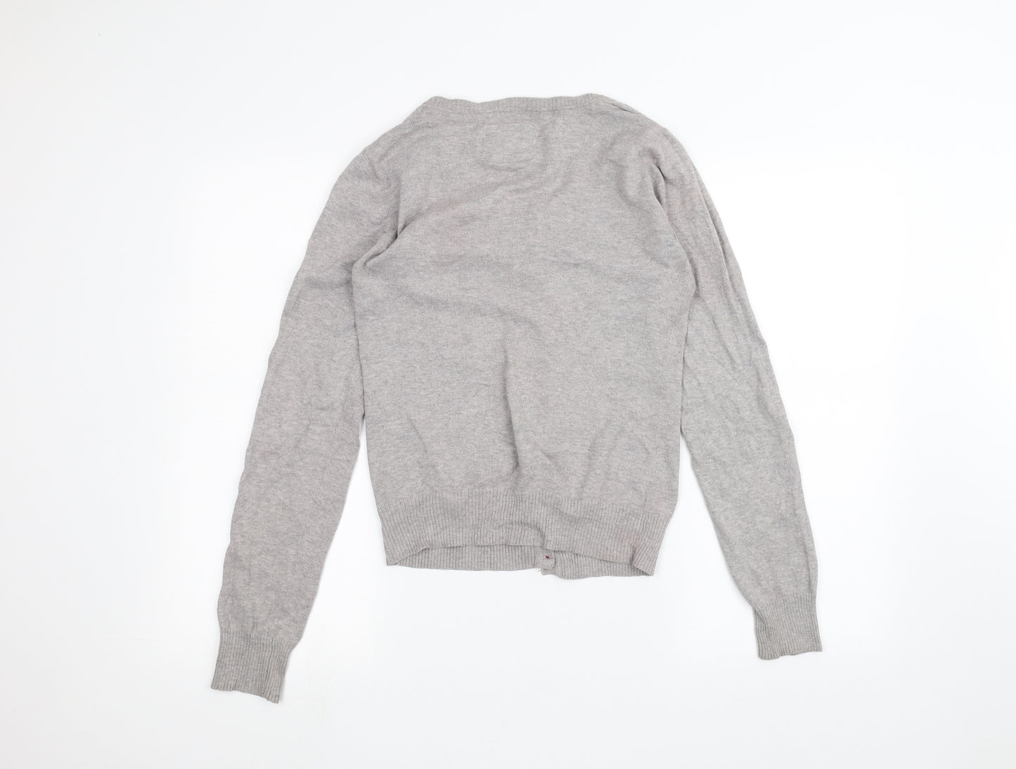 H&M Girls Grey   Cardigan Jumper Size 13-14 Years