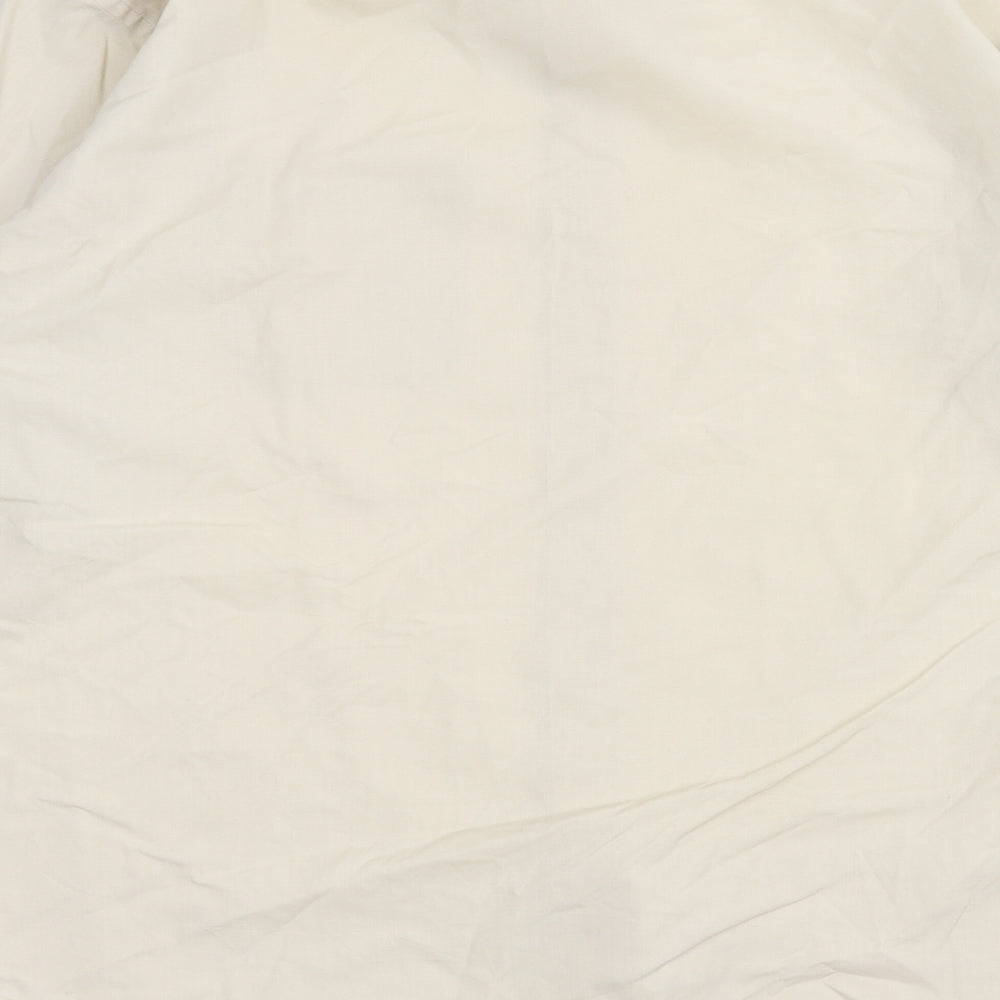 Marks and Spencer Mens Beige    Dress Shirt Size 17.5
