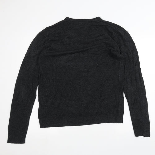 Red Herring Mens Black   Pullover Jumper Size L