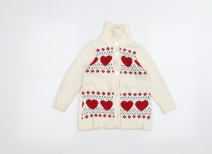 Gap Girls White Jacket Coatigan Size 2 Years