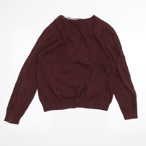 H&M Womens Red   Cardigan Jumper Size L