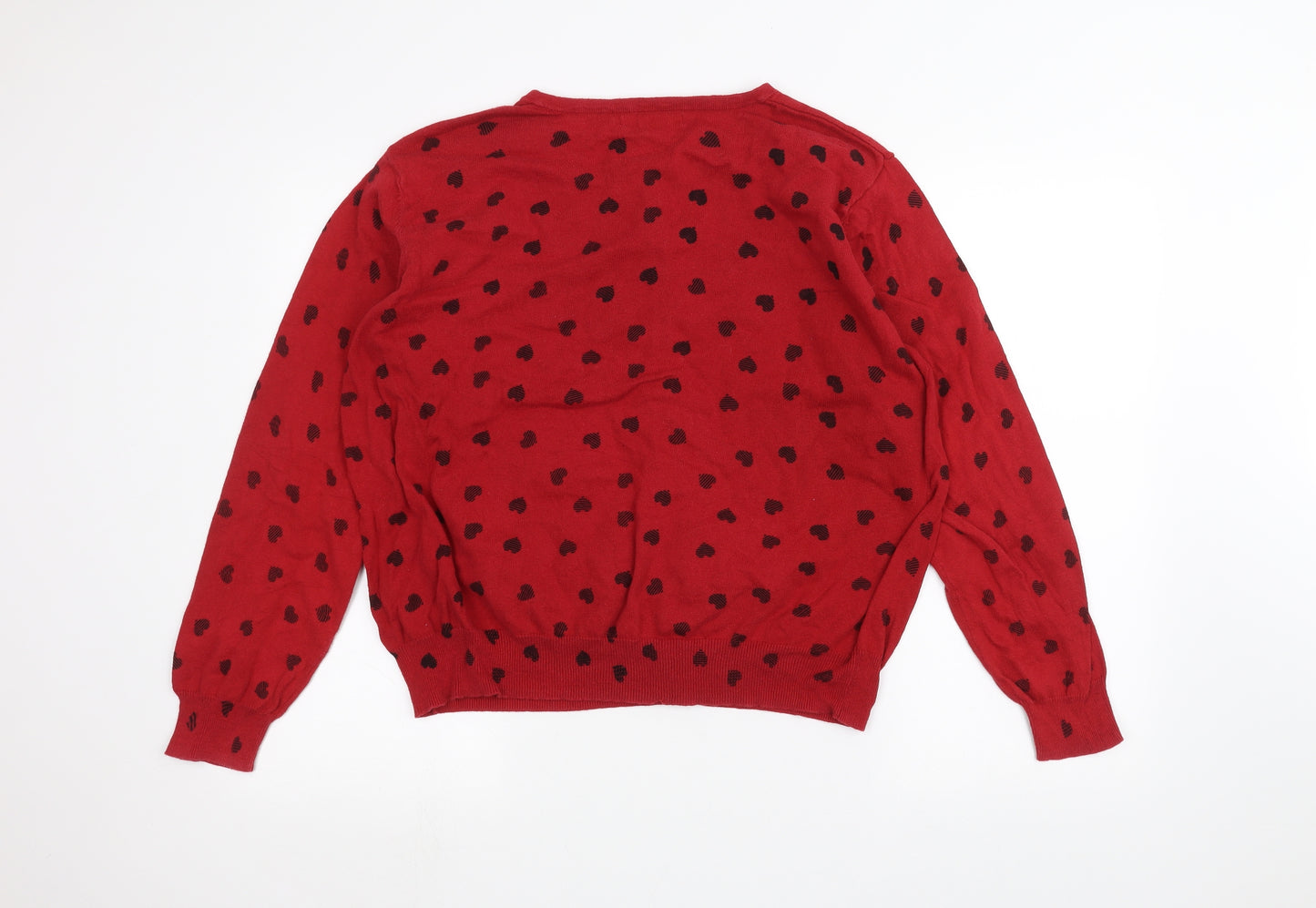 Atmosphere Womens Red Polka Dot  Cardigan Jumper Size 20