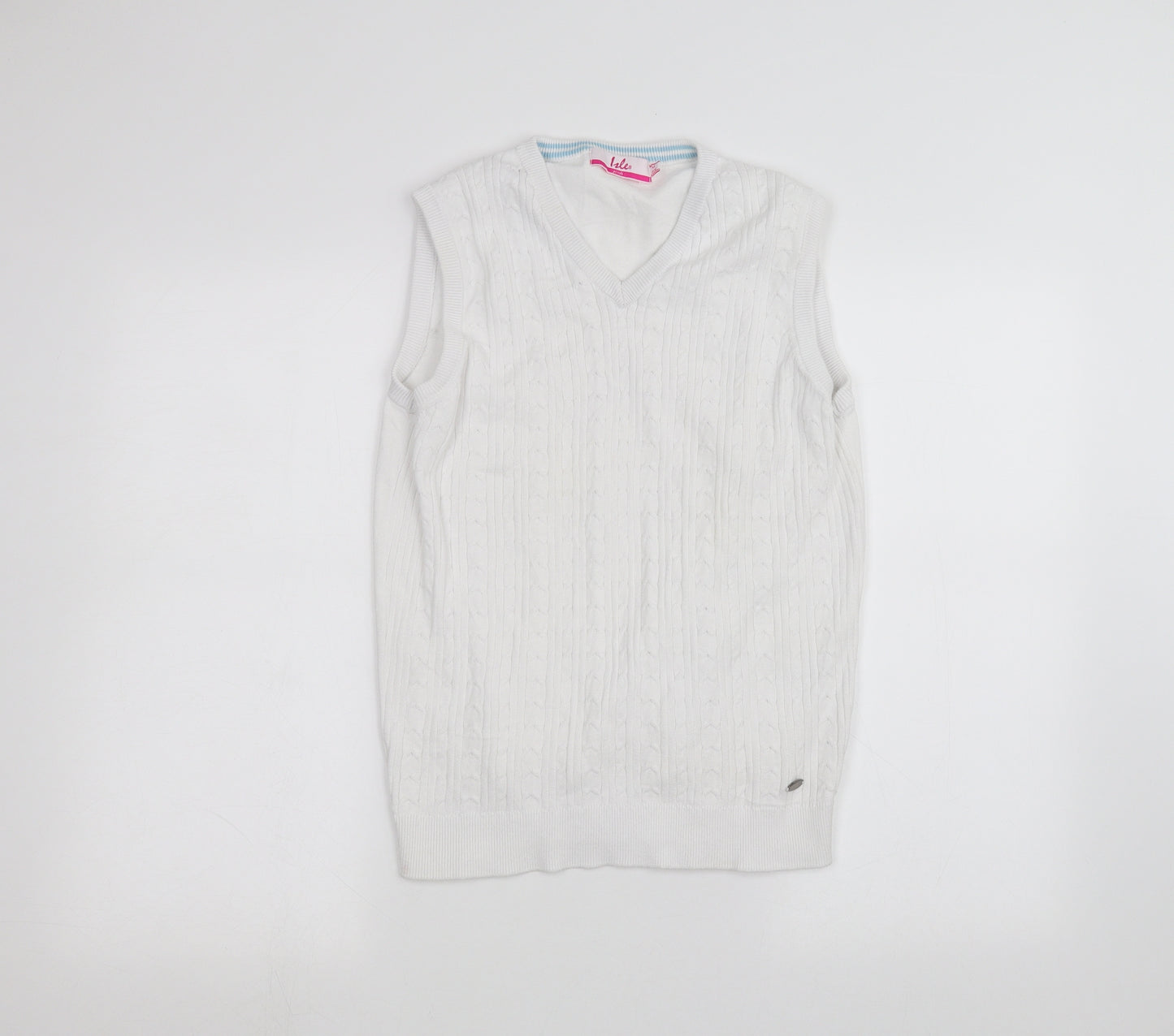 ISLE Womens White   Pullover Jumper Size M