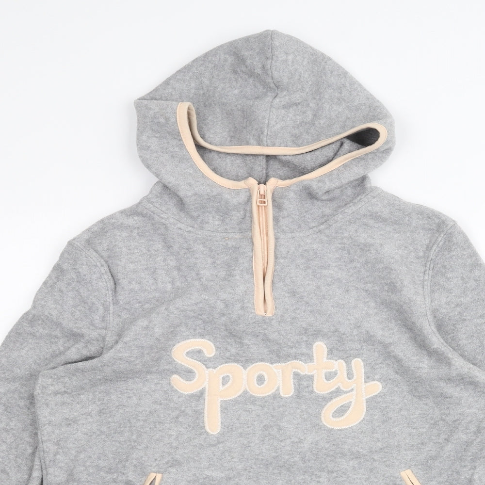 Active Womens Grey   Pullover Hoodie Size 12