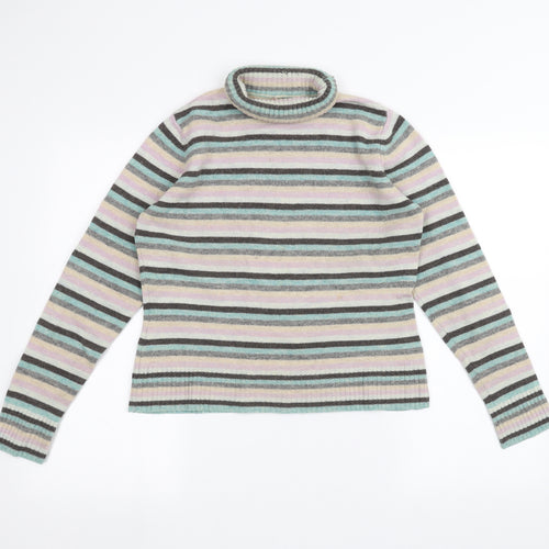 Monsoon Womens Multicoloured Striped  Pullover Jumper Size 12