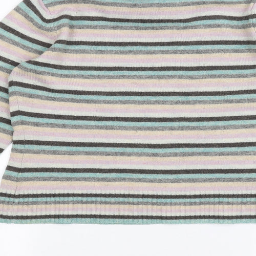 Monsoon Womens Multicoloured Striped  Pullover Jumper Size 12