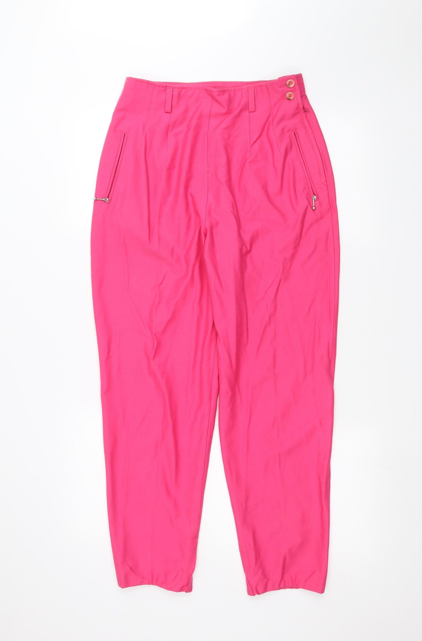 VIA MORO Womens Pink   Trousers  Size 14 L25 in