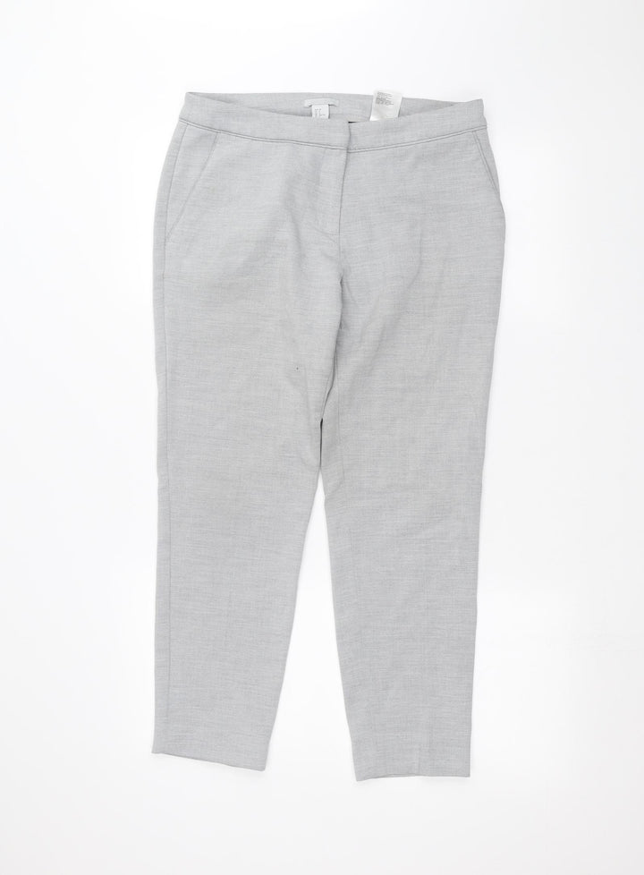 H&M Womens Grey   Trousers  Size 10 L24 in