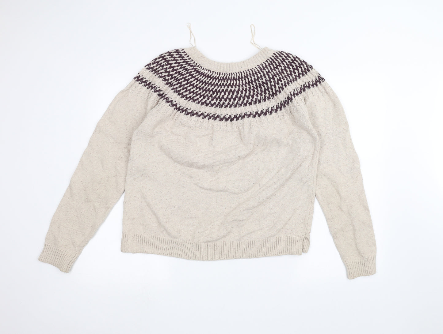 Fat Face Womens White   Pullover Jumper Size 18