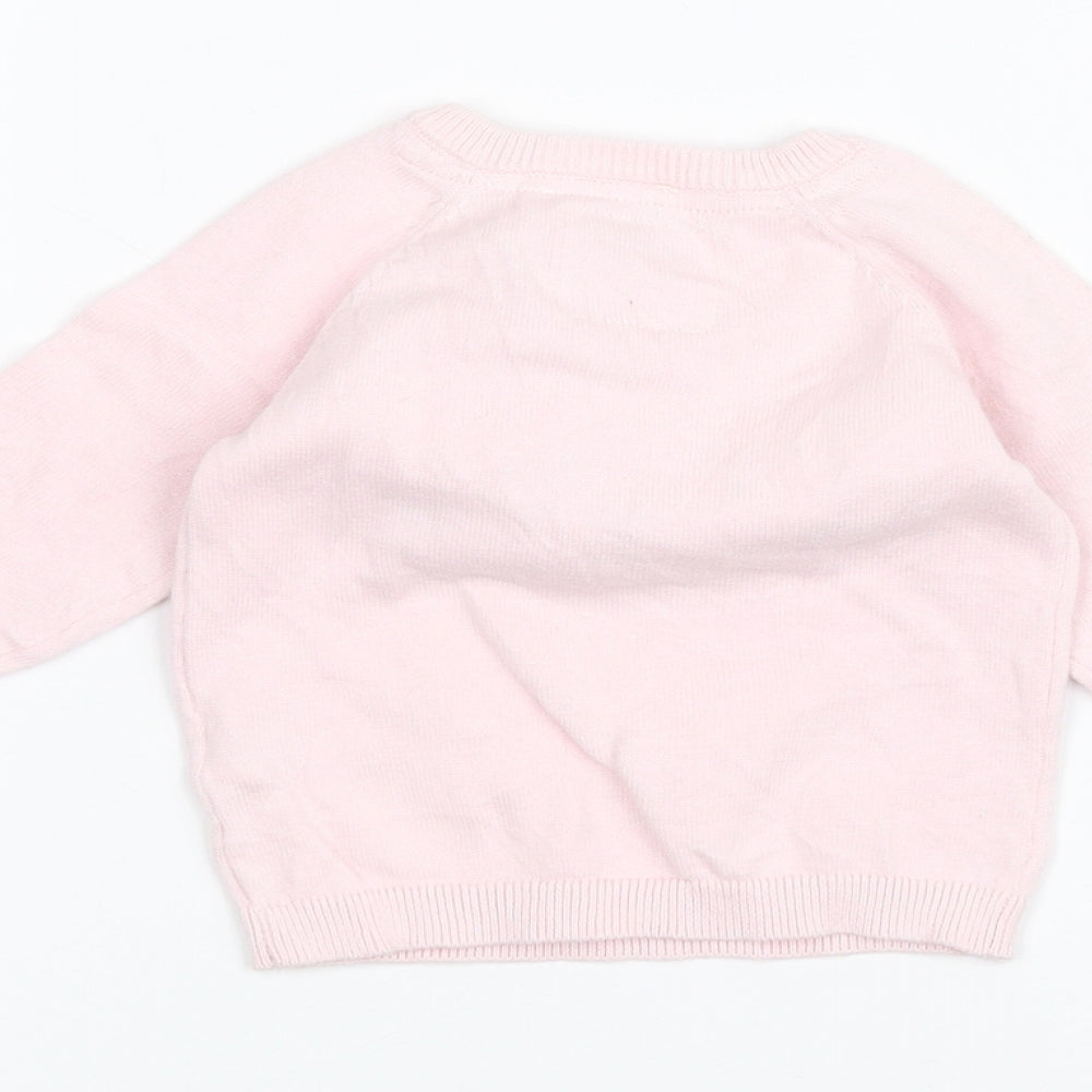 fred & flo Baby Pink   Pullover Jumper Size 3-6 Months