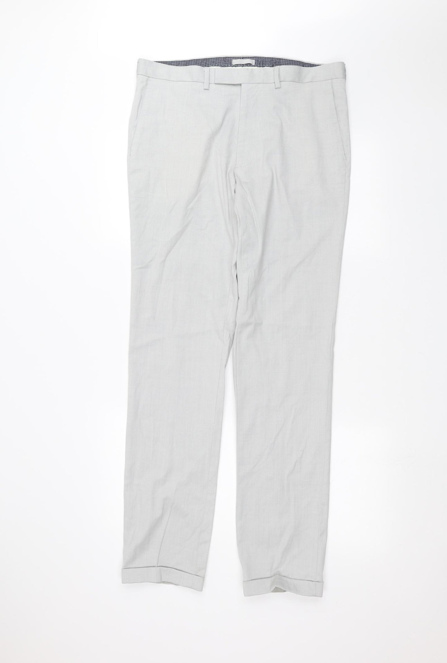 Marks and Spencer Mens Grey   Trousers  Size 34 in L30 in