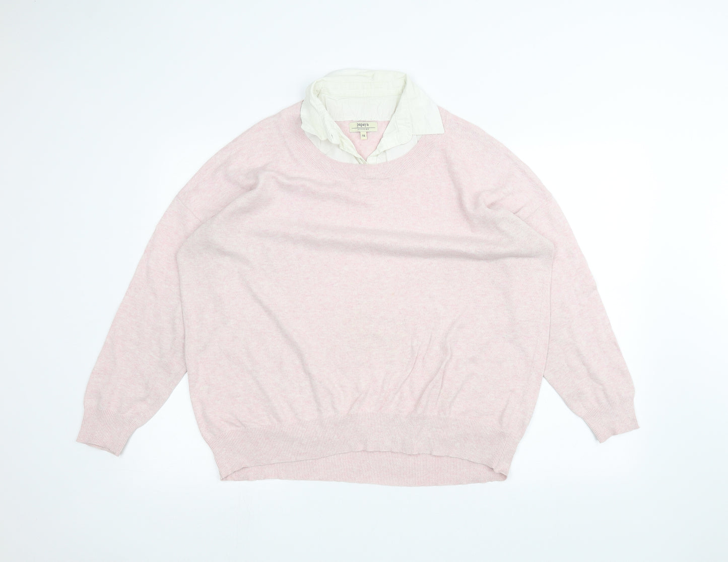 Papaya Womens Pink   Pullover Jumper Size 14