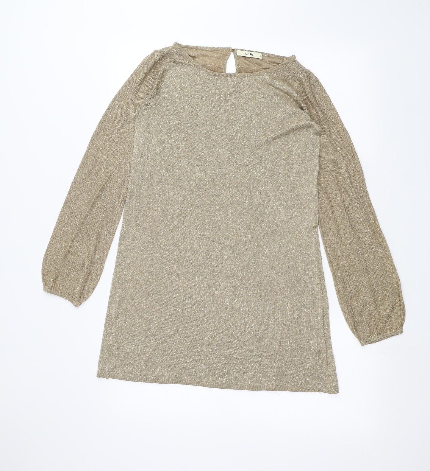 Oasis Womens Gold   Basic T-Shirt Size S