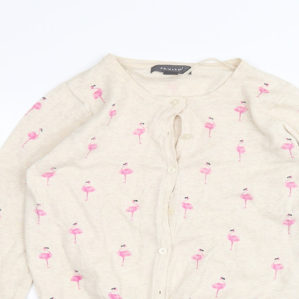 Primark Womens Beige   Cardigan Jumper Size 10