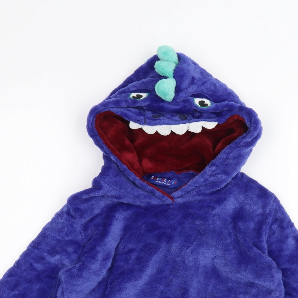Snooze Time Boys Blue   Pullover Hoodie Size 6-7 Years