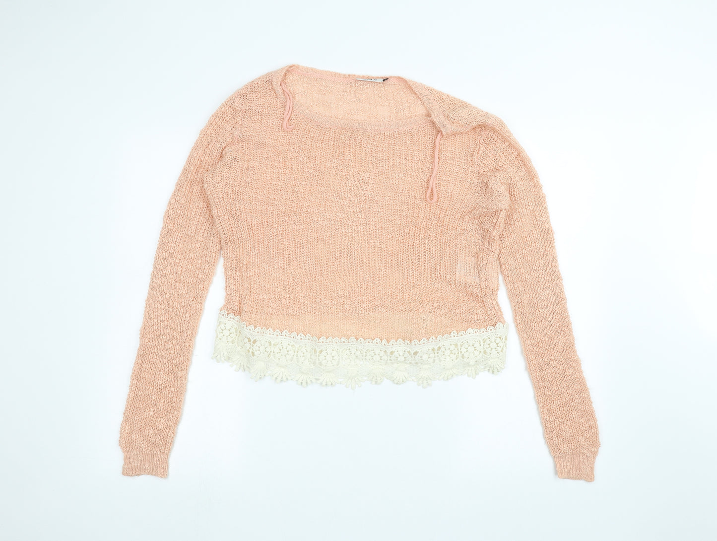 Only Womens Pink   Pullover Jumper Size L