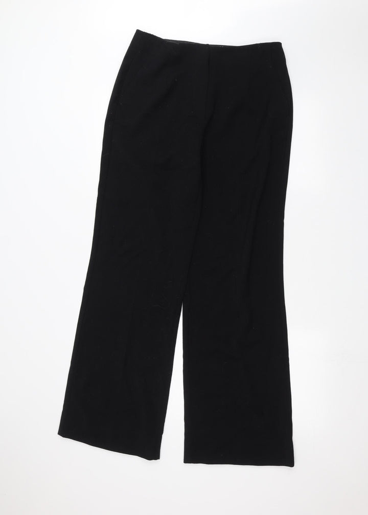 Per Una Womens Black Trousers Size 12 L29 in