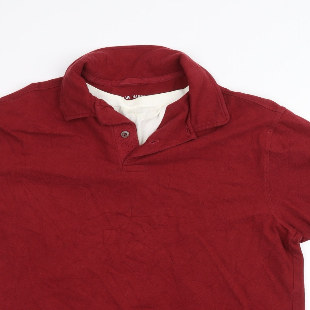 Marks and Spencer Mens Red    Polo Size M