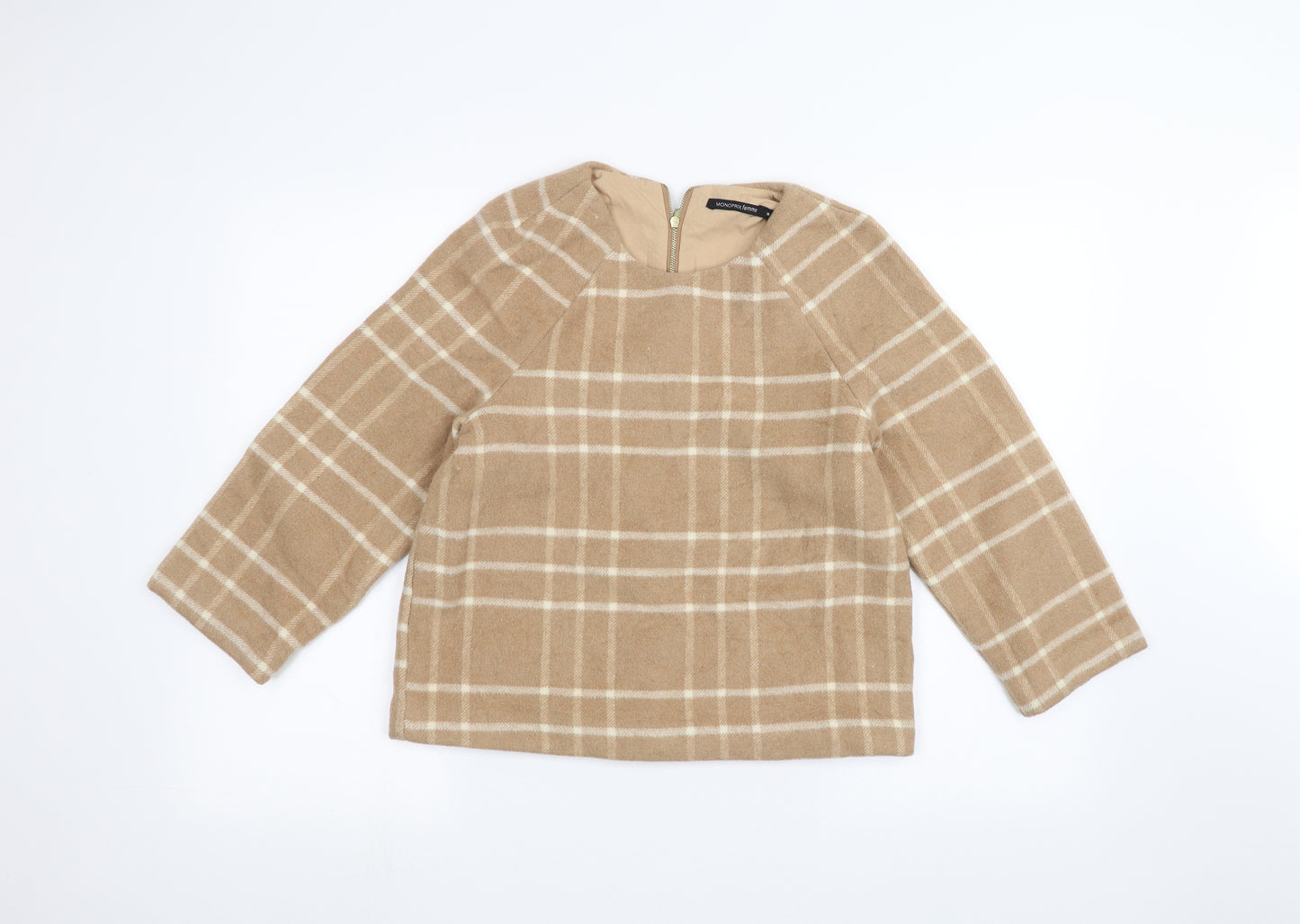 Monoprix Womens Brown   Pullover Jumper Size 10