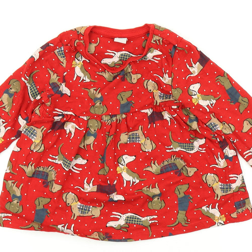 TU Girls Red   A-Line  Size 3-4 Years