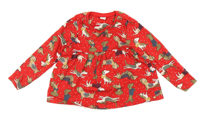 TU Girls Red A-Line Size 3-4 Years
