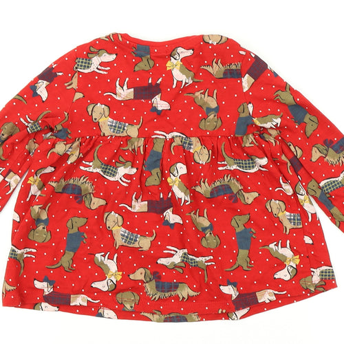 TU Girls Red   A-Line  Size 3-4 Years