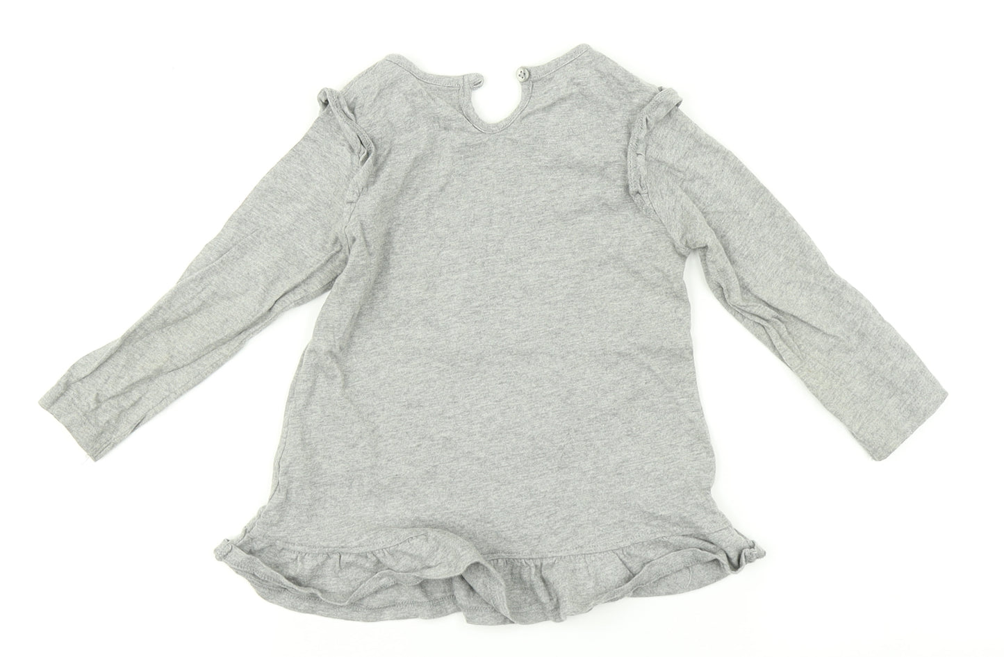 George Girls Grey   Basic T-Shirt Size 12-18 Months  - 101 Dalmatians