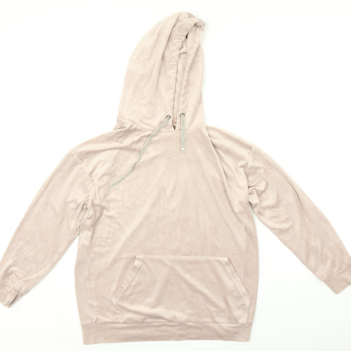NEXT Womens Pink  Velvet Pullover Hoodie Size S