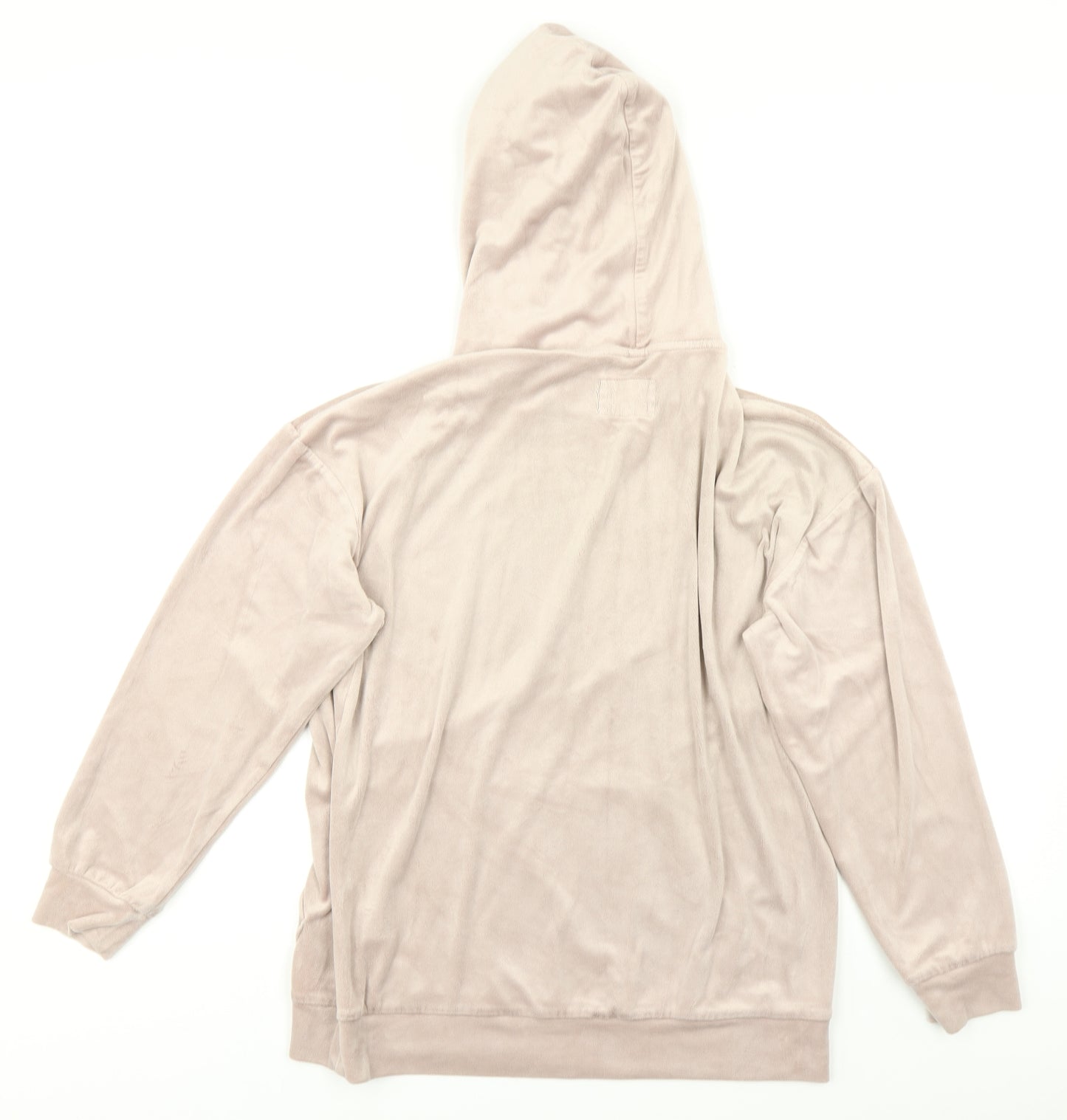 NEXT Womens Pink  Velvet Pullover Hoodie Size S