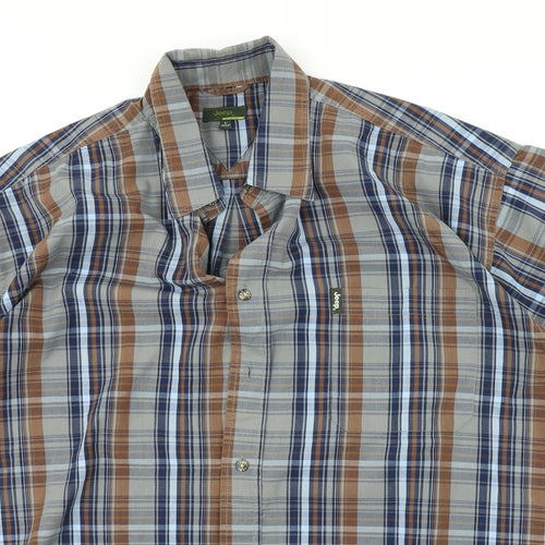 Jeep Womens Multicoloured Check  Basic Button-Up Size L