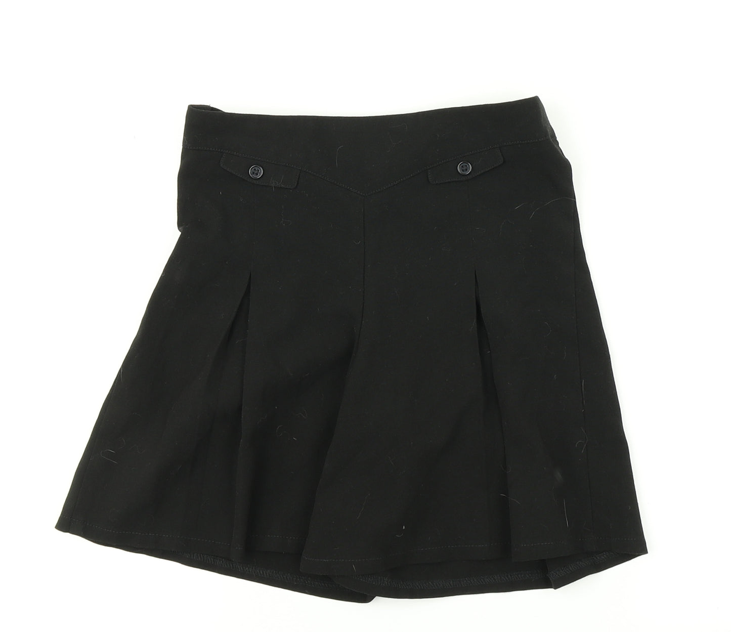 F&F Girls Black   A-Line Skort Size 7-8 Years