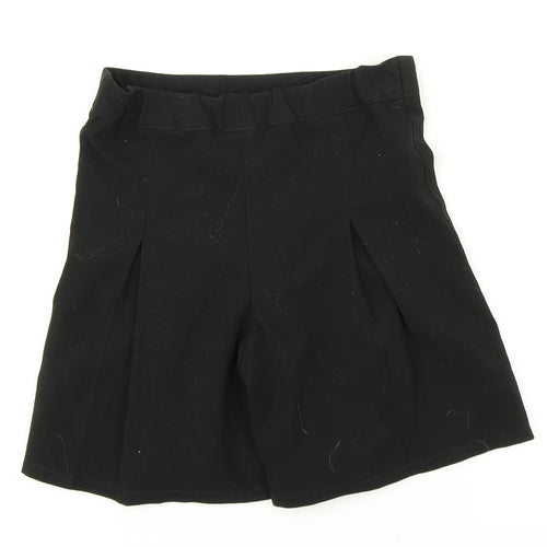 F&F Girls Black   A-Line Skort Size 7-8 Years