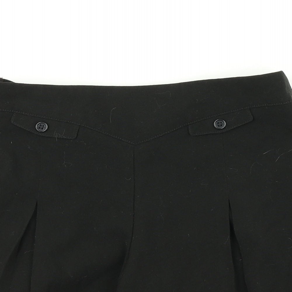 F&F Girls Black   A-Line Skort Size 7-8 Years