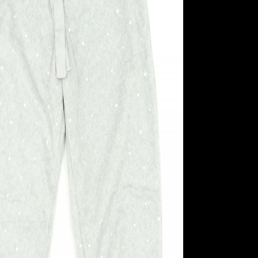 F&F Womens Grey Polka Dot   Pyjama Pants Size S