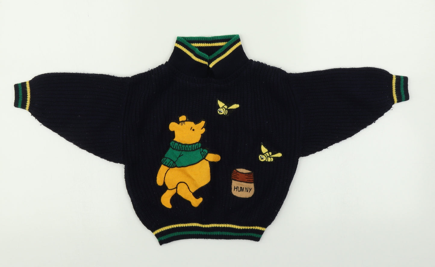 st michael  Baby Blue   Pullover Jumper Size 18-24 Months  - winnie the pooh