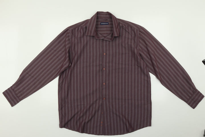 Springfield Mens Multicoloured Striped Button-Up Size L