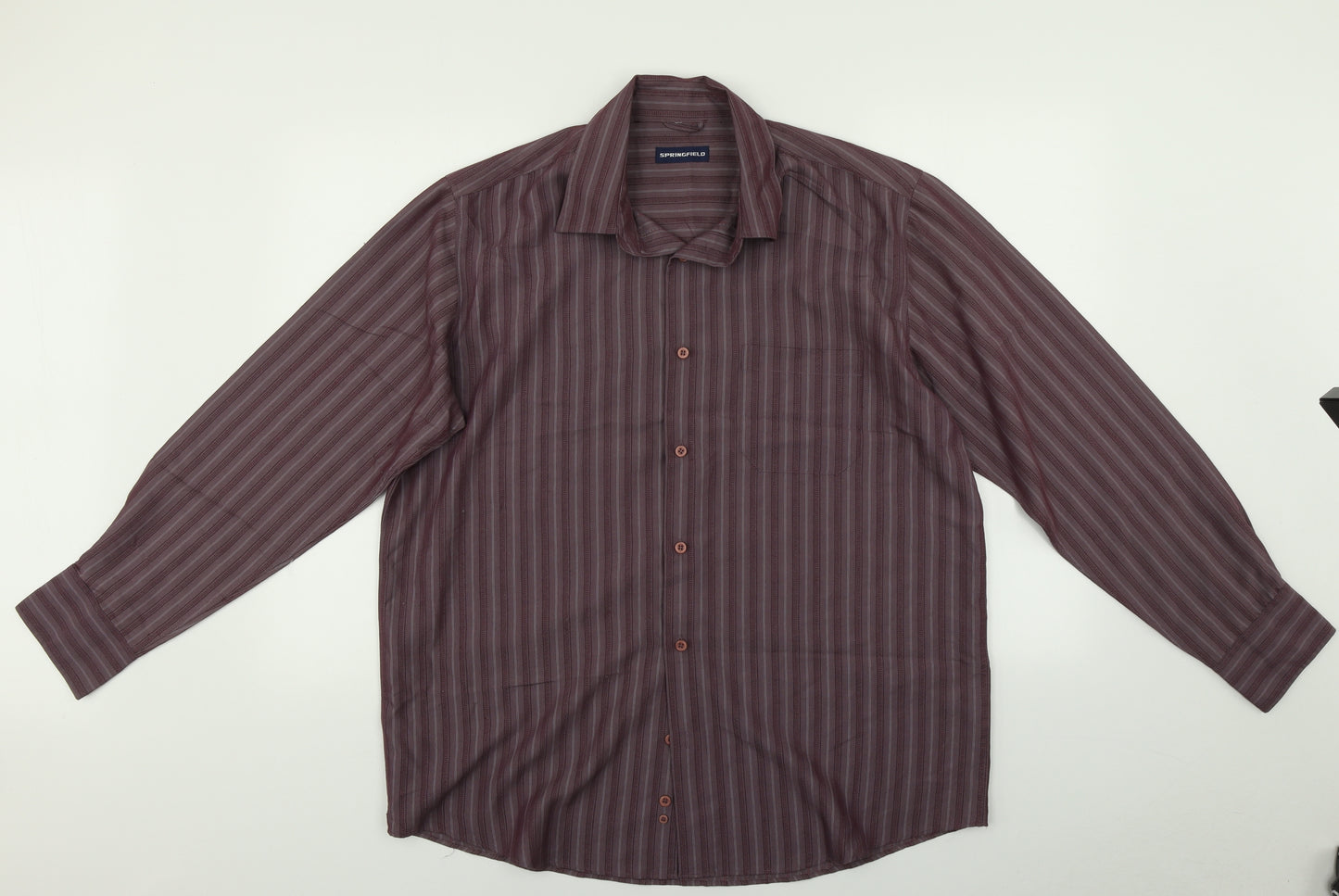 Springfield Mens Multicoloured Striped   Button-Up Size L