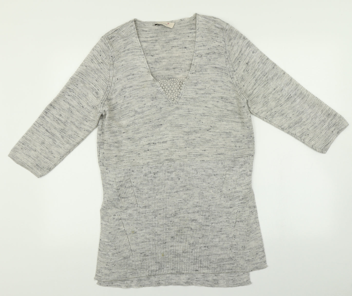 M&S Womens Grey   Pullover Jumper Size 8