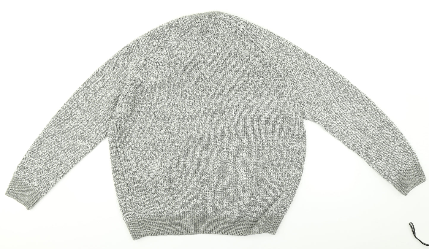 M&S Mens Grey   Pullover Jumper Size 2XL