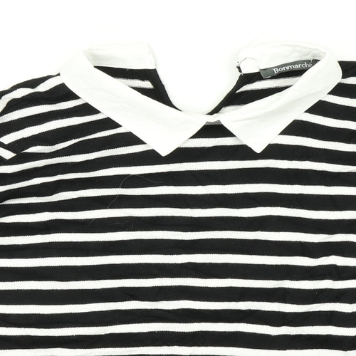 Bonmarché Mens Multicoloured Striped  Pullover Jumper Size M