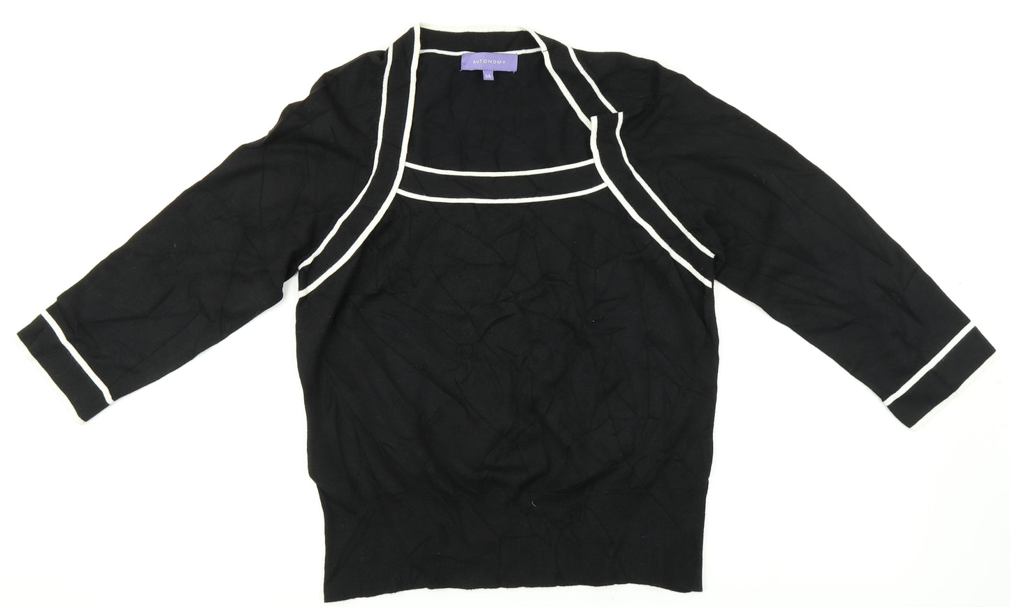 Autonomy Womens Black   Pullover Jumper Size 14
