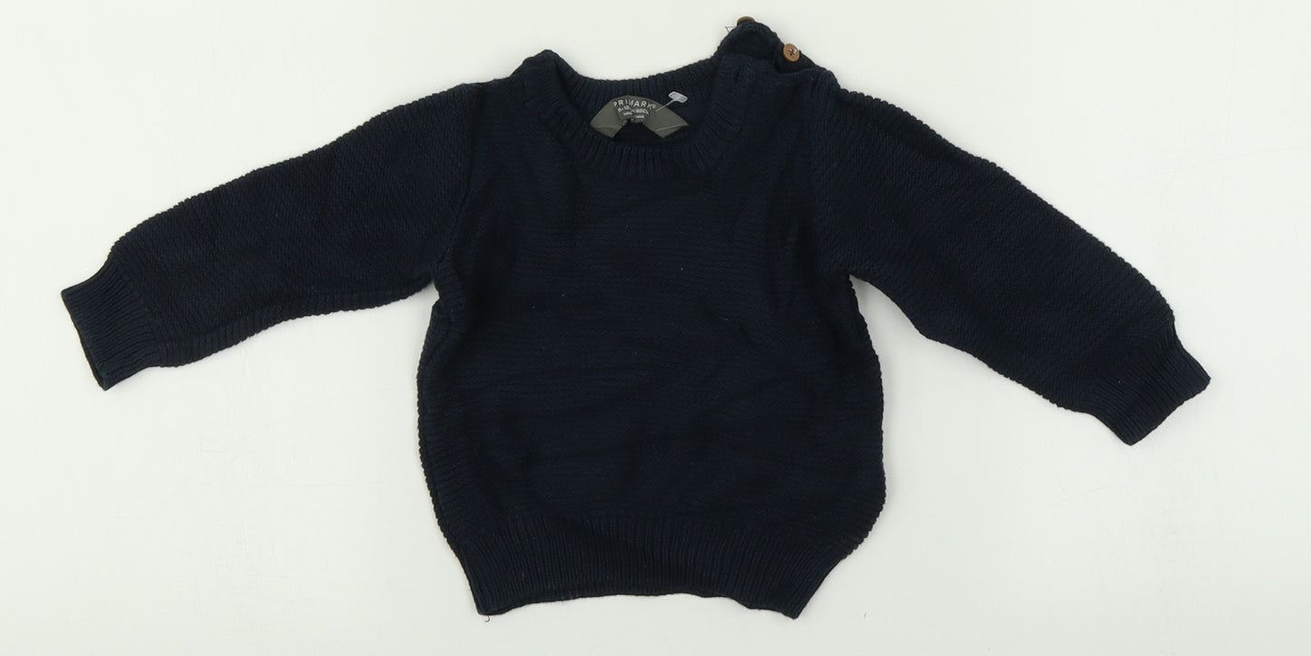 Primark Boys Blue   Cardigan Jumper Size 9-12 Months