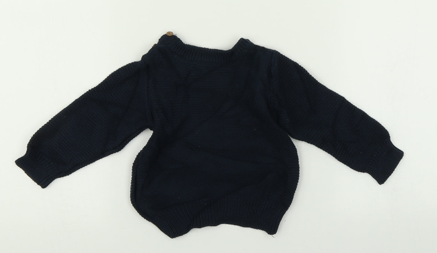 Primark Boys Blue   Cardigan Jumper Size 9-12 Months