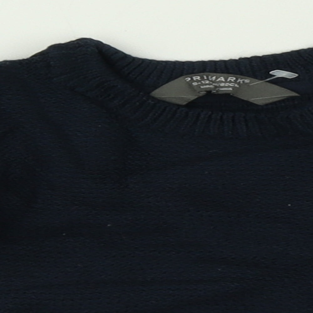 Primark Boys Blue   Cardigan Jumper Size 9-12 Months