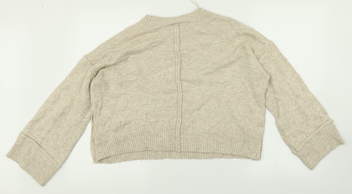 Topshop Womens Beige   Pullover Jumper Size 10