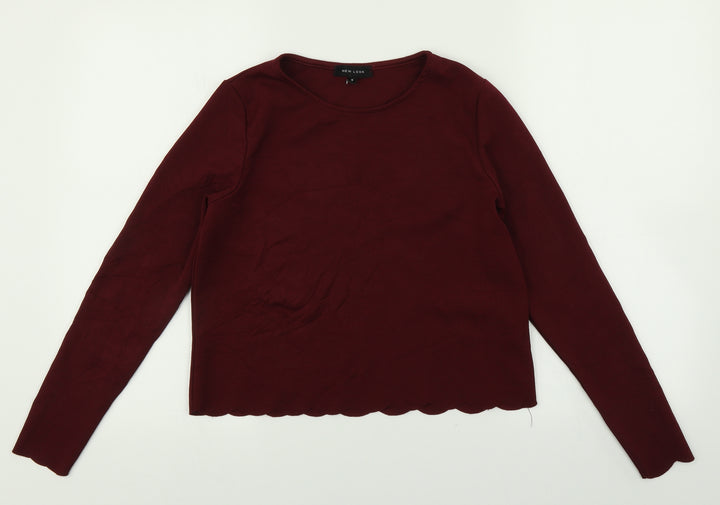 New Look Womens Red   Pullover Jumper Size 8