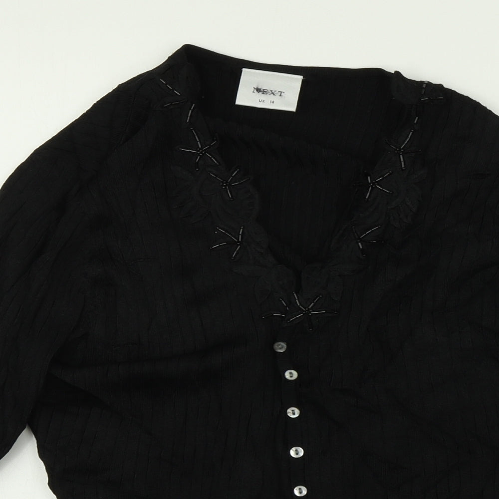 NEXT  Womens Black   Cardigan Jumper Size 14