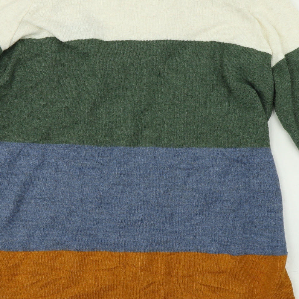 TU Womens Multicoloured Striped  Cardigan Jumper Size 10
